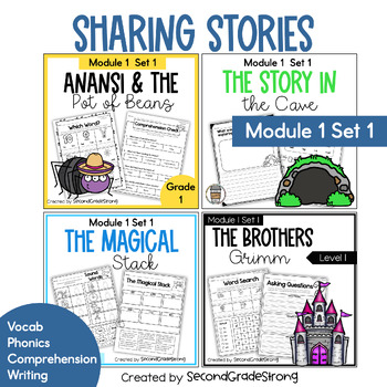 Preview of Geos Level 1 Sharing Stories- Module 1 Set 1 BUNDLE
