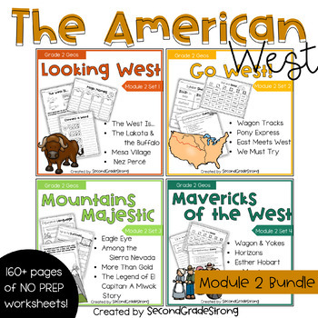 Preview of Geos Level 2 The American West Module 2 BUNDLE