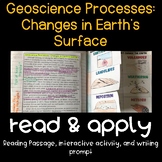 Geoscience Processes: Changes in Earth's Surface Read and 