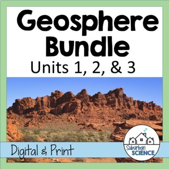 Preview of Geosphere or Lithosphere Bundle- Plate Tectonics, Minerals, Soil, Energy Sources