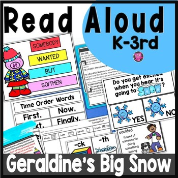 Preview of Geraldine's Big Snow WINTER Reading Comprehension Activities 