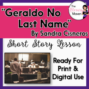 Preview of Geraldo No Last Name by Sandra Cisneros - Print & Digital