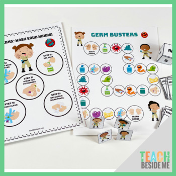 Preview of Germ Busters- Hand Washing Game for Kids