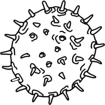 germs clipart black and white tree