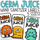 Germ Juice Hand Sanitizer Labels from Miss M's Reading Resources