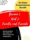 German 1 Unit 2 "Familie und Freunde" All Slides Presentat