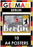 German - 10 A4 Bulletin Board Posters BERLIN Classroom Decor