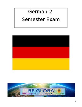 Preview of German 2 Semester Final Exam A