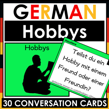 Preview of German - 30 Speaking / Conversation Cards - Hobbys