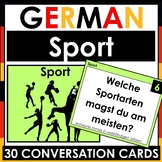 German - 30 Speaking / Conversation Cards - Sport