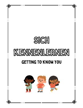 Preview of German All About Me for Early German Learners