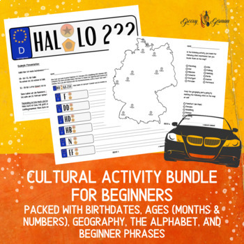 Preview of German Alphabet, Numbers, Geography and First Phrases
