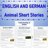 German Animal Reading Passages with English Translations - BUNDLE