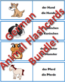 German (Deutsch) - Animal Flashcards Bundle - 102 flashcards