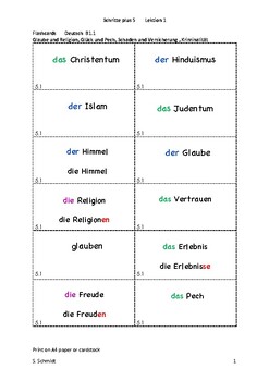 german b1 b11 vocabulary flashcards lesson 1 by sheryl schmidt