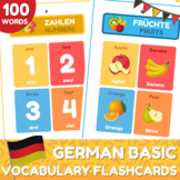 German Basic Vocabulary Flashcards | English-German Pictur