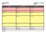 German Block Schedule Lesson Plan
