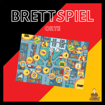 Preview of German Board Game For Places (Orte) - Spielbrett