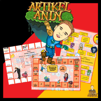 Preview of Future tense - board game A4 for learning German A1/A2 for kids