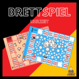 Learn the time - board game A4 for learning German A1/A2 for kids