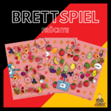 Die Früchte + gern üben - board game A4 for learning Germa