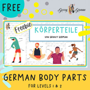 Preview of German Body Parts Freebie (Games and Task Cards)