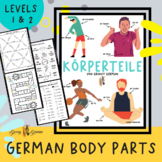 German Body Parts - Vocabulary Worksheets, Games, Quizzes,