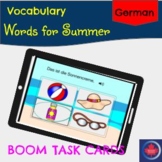 German Boom Cards Summer Words
