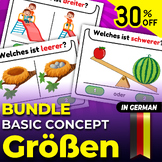 German Bundle (Größen) Sizes " Basic Concepts ", Printable