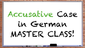 Preview of German Case System Master Class