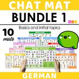 German Chat Mat Bundle 1 - Basics and Initial Topics in German