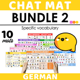 German Chat Mat Bundle 2 - Specific Topics & Vocabulary (Present)