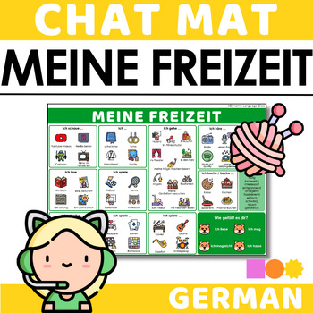 Preview of German Chat Mat - Was Machst Duin Deiner Freizeit?  - Free time & hobbies German