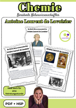 Preview of German: Chemistry | Antoine Laurent de Lavoisier |  PDF + H5P | Chemie