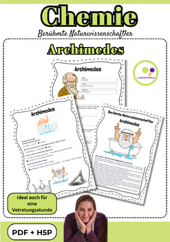 Preview of German: Chemistry | Archimedes |  PDF + H5P | Chemie Math