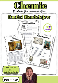 Preview of German: Chemistry | Dmitri Mendelejew |  PDF + H5P | Chemie