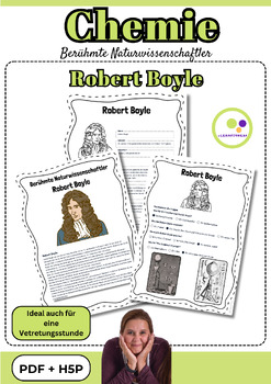 Preview of German: Chemistry | Robert Boyle |  PDF + H5P | Chemie