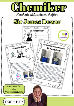 Preview of German: Chemistry | Sir James Dewar |  PDF + H5P | Chemie