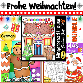 Preview of German Christmas Bundle - Crafts, Coloring Pages, Art, Writing -{ Weihnachten }