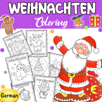 Preview of German Christmas Coloring Pages & Art Activities - Weihnachten