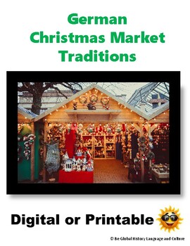 Preview of German Christmas Markets -  Reading Guide - distance learning