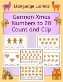 German Christmas Weihnachten Numbers Zahlen Count and Clip