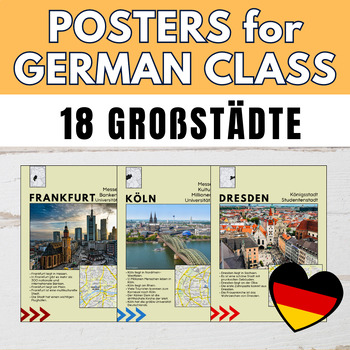 Preview of German Cities - Classroom Posters - Deutsche Städte