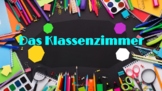 German Classroom Objects with Pronouns and Colors das Klas