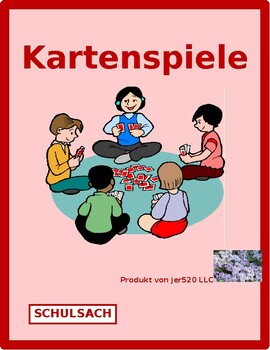 Preview of Schulsachen (School Supplies in German) Card Games