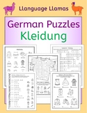 German Clothing - Kleidung - Puzzles