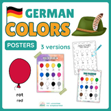 Colors in German (Dia Farben): German Vocabulary Posters, 