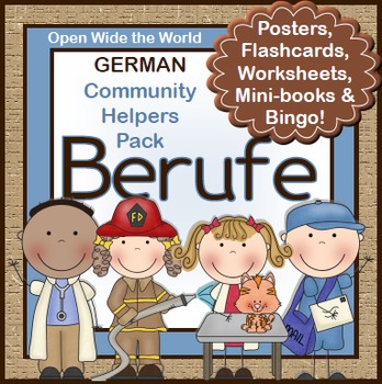 Preview of German Community Helpers Pack