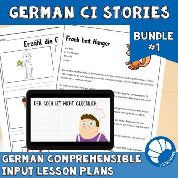 Preview of German Stories and activities comprehensible Input Lessons Bundle 1
