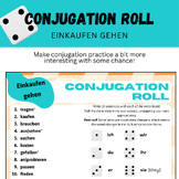 German Conjugation Roll: Einkaufen und shoppen gehen